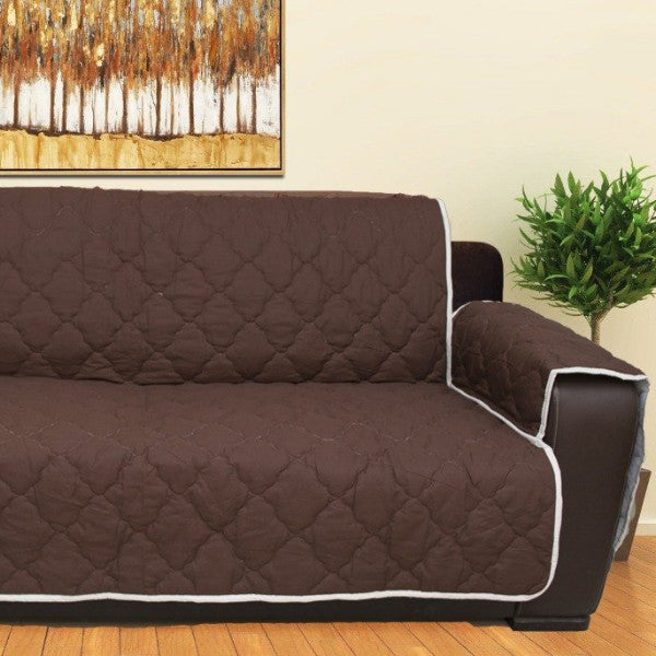 1 SEATER BROWN SOFA COVER EXTRA DISCOUNT