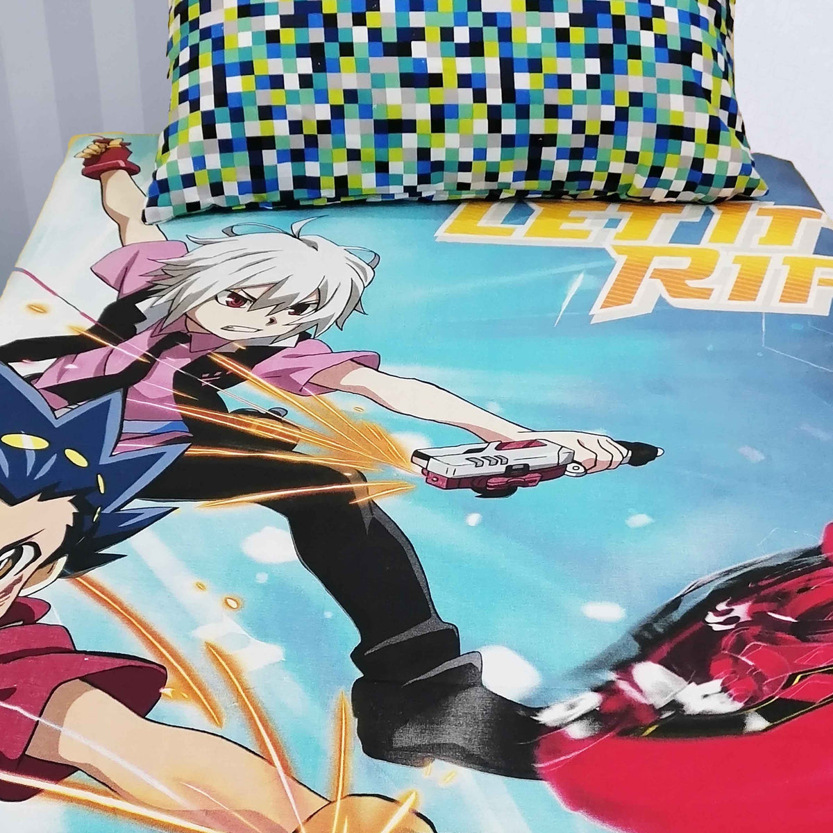 Beyblade Burst Kids Bed Sheet