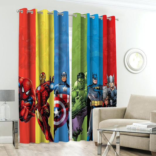 Avengers Kids Room Curtains - 1 Curtain (Not included 2 Curtains)