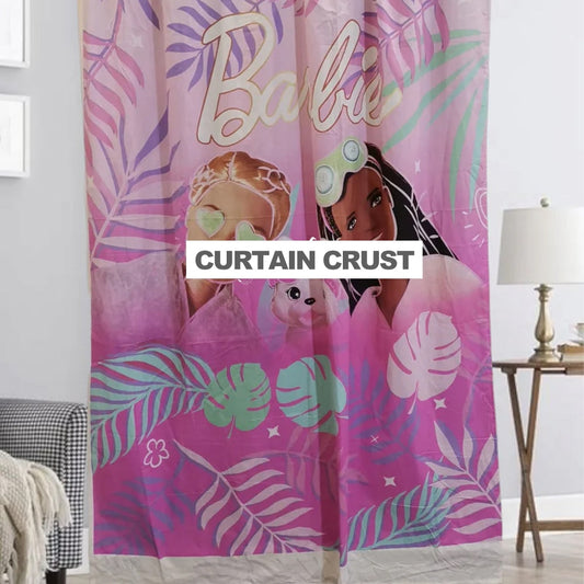Barbie Kids Room Curtains - 1 Curtain (Not included 2 Curtains)