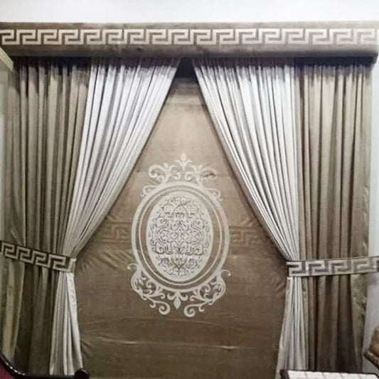 Blind Curtains Velvet Fabric Laser Cut Art – Versace – @ Per Sqr Ft