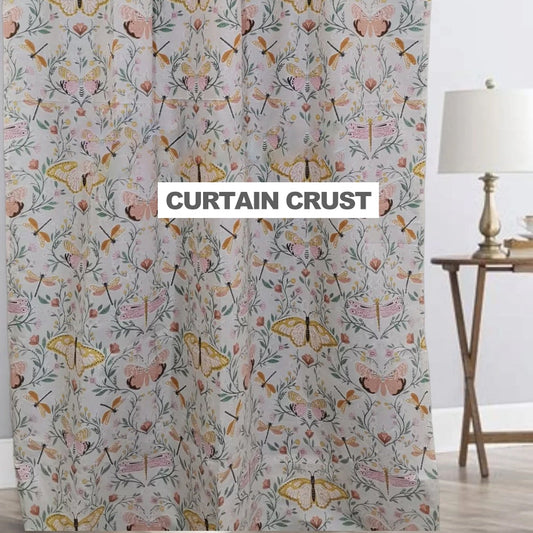 Butterfly Kids Room Curtains - 1 Curtain (Not included 2 Curtains)