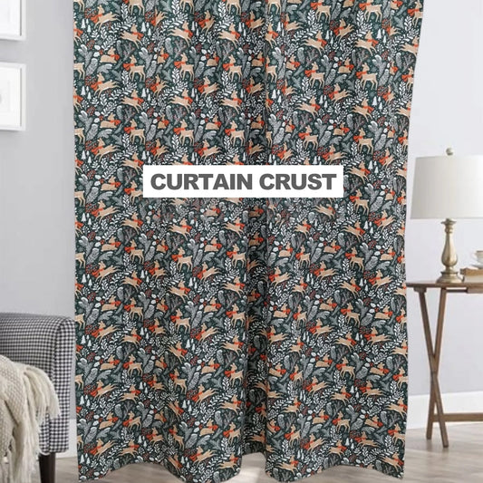 Deer Kids Room Curtains - 1 Curtain (Not included 2 Curtains)