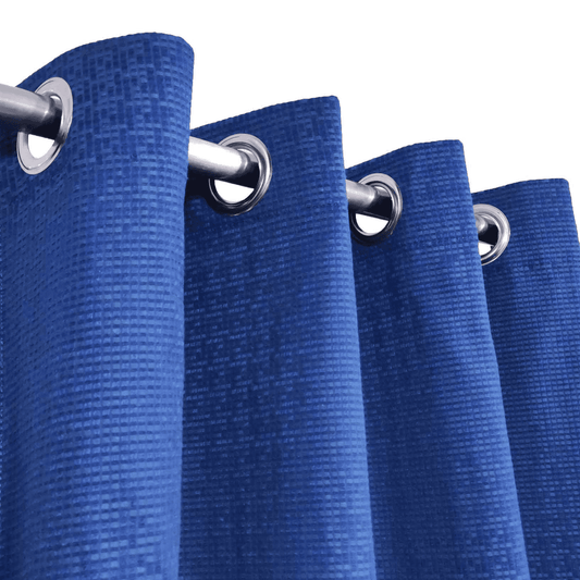 Jacquard Curtains - Blue