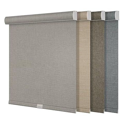 Textured roller window blinds in neutral shades