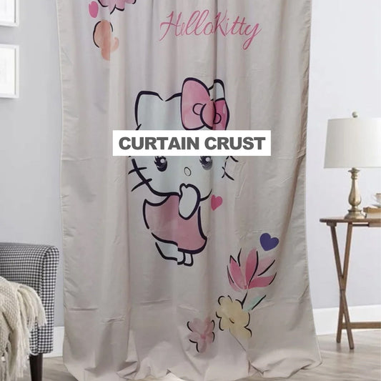 Hello Kitty Kids Room Curtains - 1 Curtain (Not included 2 Curtains)