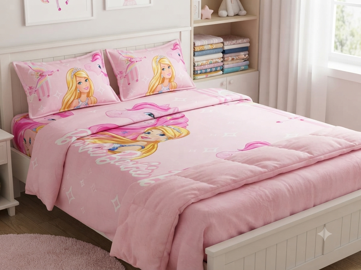Barbie Kids Bed Sheet