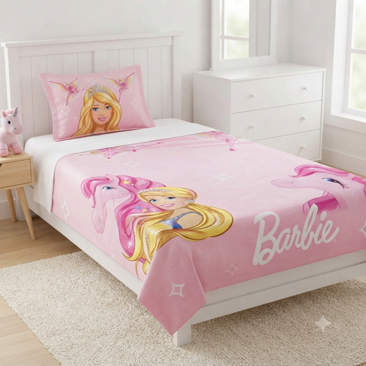 Barbie Kids Bed Sheet